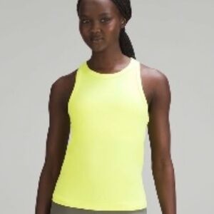 Lululemon tank top in electric yellow size 6